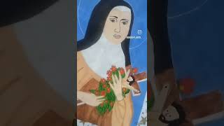 St Therese Of Lisieux🙏 viralshort art 🎨painting ❤ [upl. by Ellehsram]