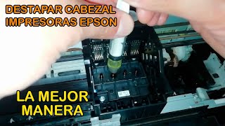 Destapar inyectores  Lavado interno de inyectores  Cabezal Epson  Solución definitiva🖨️Impr Epson [upl. by Benito]