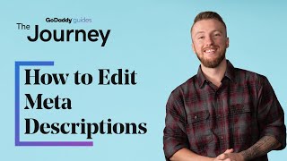 How to Edit Meta Descriptions on Your Website  The Journey [upl. by Lehcyar733]