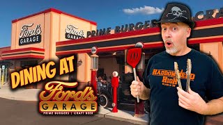 Fords Garage Restaurant Review  Kissimmee Florida  Orlando Restaurants Sunset Walk [upl. by Akilaz]