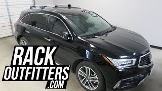 2017 Acura MDX with Thule AeroBlade EDGE Base Roof Rack Crossbars [upl. by Trumann912]