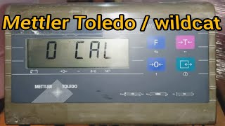 Ajustede Balanza Marca Mettler Toledo Modelo Wildcat Weight Scale Calibration [upl. by Pascasia]