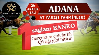 26 Aralık 2023 Salı Adana At Yarışı Tahminleri [upl. by Jehoash]