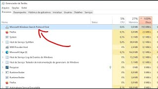 Microsoft Search Protocol Host Usando 100 Do Disco No Windows 10  Veja Como Resolver [upl. by Eceirehs]