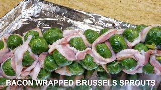 Brussels Sprouts Bacon Wrapped Whole Stalk Smoked HowTo BBQ Champion Harry Soo SlapYoDaddyBBQcom [upl. by Anelad]