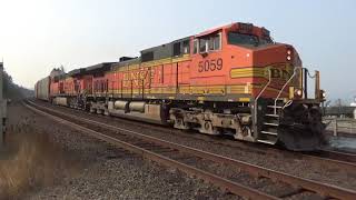 Northbound BNSF Autorack Train passes through the Steilacoom Ferry Terminal Railroad Crossing [upl. by Anilecram]