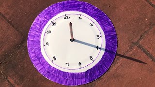 DIY Sundial For School Project [upl. by Aihsekan381]