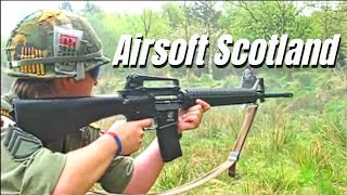 Airsoft War M60 M16 LAW 80 Rocket quotThe Fortquot Scotland [upl. by Mmada]