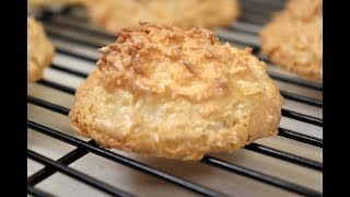 3Ingredient Coconut Macaroon Cookies  Ep 295 [upl. by Starr]