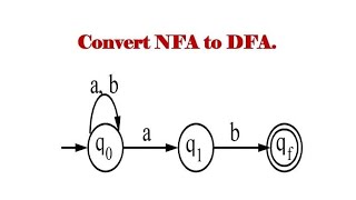 Convert NFA to DFA [upl. by Johnathan883]