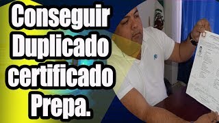 Como conseguir duplicado certificado de prepa bachiller INEA [upl. by Erving]