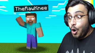 MINECRAFT BUT I CAN BECOME HEROBRINE  RAWKNEE [upl. by Ahseiat]