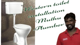 Indian toilet removedampwestern toilet replaced muthuplumber8249chennai plumbercon 9677273836 [upl. by Hannover]