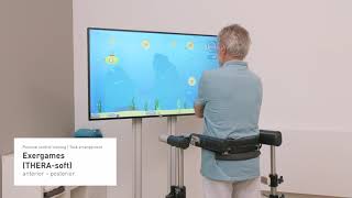 Postural control training Exergames THERAsoft [upl. by Tnomel495]