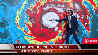 Hurricane Helene Chaos Weatherman Loses It Live On Air [upl. by Marelya66]