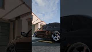 Low Car Entering a Steep Driveway BeamNG [upl. by Mann788]