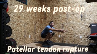 29 weeks post op patellar tendon rupture [upl. by Adnac]