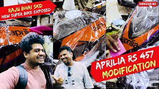 Finally APRILIA RS 457 Ki MODIFICATION Start Kara Di 😍  rajubhaiskd EXPOSED 😝 [upl. by Asirret]