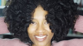 Bouncy Defined Moisturized Curls With TreLuxe Natural Hair Products [upl. by Schreck670]