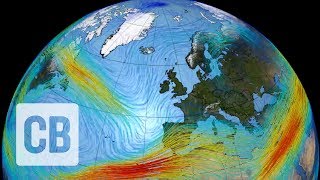 NASA visualisation of the European jetstream [upl. by Notnarb]