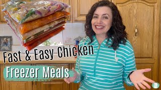 Fast amp Easy CHICKEN FREEZER MEALS [upl. by Neuberger]