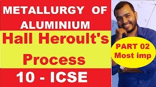 Metallurgy Of ALuminium  10 ICSE Metallurgy  Hall Heroult Process  Most Important in Metallurgy [upl. by Inami]