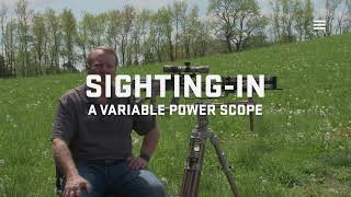 How to SightIn a Variable Power Scope  TenPoint Crossbows [upl. by Paulie238]