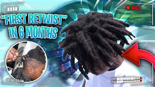 DREADLOCK Transformation First ReTwist After 6 MONTHS  FUNNY REACTION [upl. by Good]