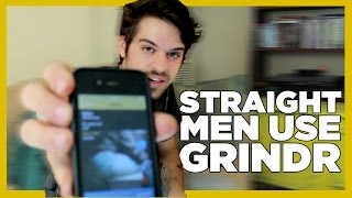 Straight Men Use Grindr For The First Time  Gay Dating App [upl. by Rahab470]