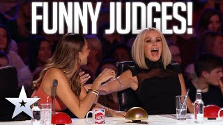 The Judges FUNNIEST Unseen moments  Britains Got Talent [upl. by Atiroc]