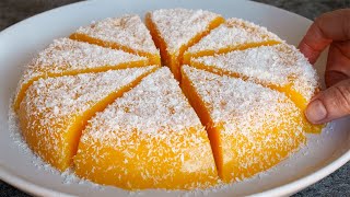 Only 3 ingredients dessert with Orange No Baking No Gelatine No Flour [upl. by Yorick725]