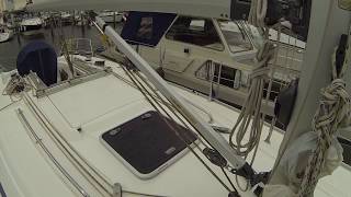 How to step the mast  power wires sheets and rodkicker [upl. by Shanda]