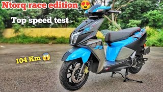 Ntorq race edition top speed test  Ntorq 125 race edition top speed [upl. by Cuttie]