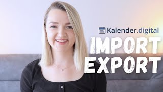 Import  Export in Kalender Digital [upl. by Ayrb]