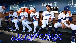 Los Angeles Dodgers Walk Up Songs 2021 [upl. by Sartin208]