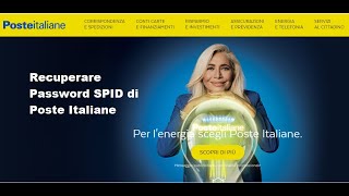 Come Recuperare Password SPID di Poste Italiane  1 minuto solo [upl. by Atenik745]