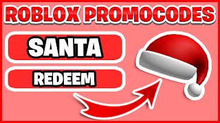 ROBLOX Promocodes December Christmas Santa 2023 NEW amp WORKING Free Hats [upl. by Eselehs328]