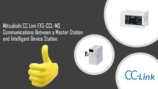 Mitsubishi Plc CC Link Communications Fx5CCLMS Master amp Slave [upl. by Okimuy]