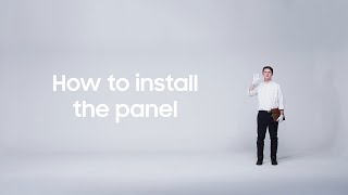 Bespoke refrigerator Panel installation howto video  Samsung [upl. by Esiom]