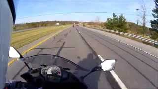 2014 Kawasaki Ninja 650 Top Speed 121mph [upl. by Stoneman]