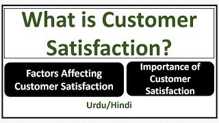 What is Customer Satisfaction Its Importance Factors Affecting Customer Satisfaction [upl. by Aylsworth]