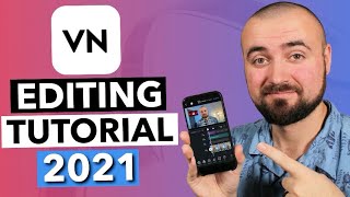 VN Editing Tutorial 2021 Update Android and iPhone [upl. by Namus91]