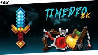 TimeDeos 2K Revamp  Texture Pack PvP for Minecraft BEDROCK 119X [upl. by Nhojleahcim879]