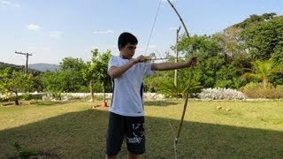 Arco e Flecha Caseiro  Longbow [upl. by Leventhal993]