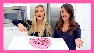 HOW TO BAKE A MOTHERS DAY CAKE  iJustine [upl. by Oleg]