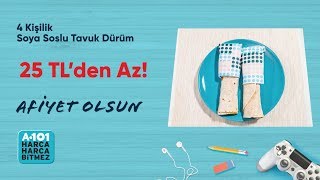 En Ucuz Soya Soslu Tavuk Dürüm Tarifi  A101 [upl. by Leuamme89]