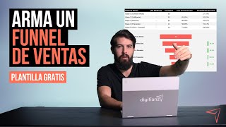 Cómo crear un funnel de ventas o embudo de ventas PLANTILLA GRATIS EXCEL [upl. by Carli845]