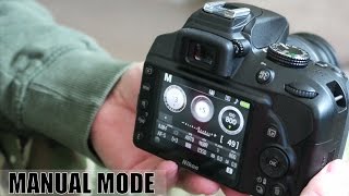 How to use manual mode on a Nikon D3400 [upl. by Lymn]