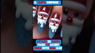 🎅 Melting Santa Nails 💅  Festive Christmas Nail Art Tutorial [upl. by Letsyrk183]