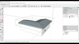 ¿Cómo armar un techo en sketchup 2021 en menos de 1 minuto fácil y rápido [upl. by Atiekahs]